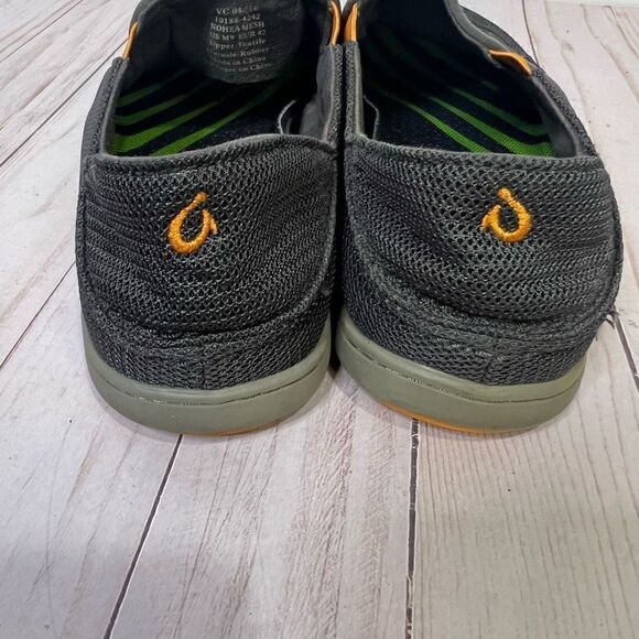 Olukai Nohea Mesh Blue Gray Comfort Shoes - Picture 5 of 7